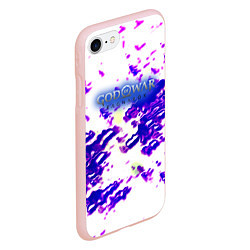 Чехол iPhone 7/8 матовый God of war ragnarok abstraction, цвет: 3D-светло-розовый — фото 2