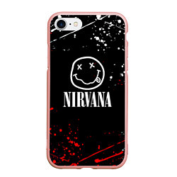 Чехол iPhone 7/8 матовый Nirvana брызги красок