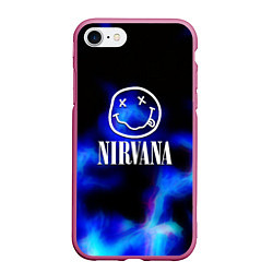 Чехол iPhone 7/8 матовый Nirvana flame ghost steel