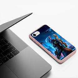 Чехол iPhone 7/8 матовый Mass Effect - ai art, цвет: 3D-светло-розовый — фото 2