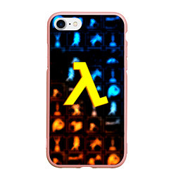 Чехол iPhone 7/8 матовый Портал x Халва текстура, цвет: 3D-светло-розовый