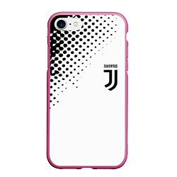 Чехол iPhone 7/8 матовый Juventus sport black geometry