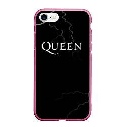 Чехол iPhone 7/8 матовый Queen квин король, цвет: 3D-малиновый