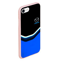 Чехол iPhone 7/8 матовый Mazda sport brend car, цвет: 3D-светло-розовый — фото 2
