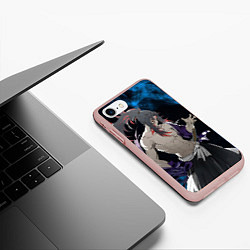 Чехол iPhone 7/8 матовый Ёриичи Цугикуни Охотник за демонами, цвет: 3D-светло-розовый — фото 2