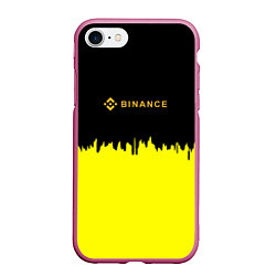 Чехол iPhone 7/8 матовый Binance биржа краски