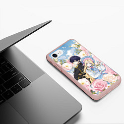 Чехол iPhone 7/8 матовый Элиза и Линден - Королева со скальпелем, цвет: 3D-светло-розовый — фото 2