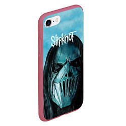 Чехол iPhone 7/8 матовый Slipknot, цвет: 3D-малиновый — фото 2