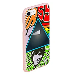 Чехол iPhone 7/8 матовый Pink Floyd, цвет: 3D-светло-розовый — фото 2