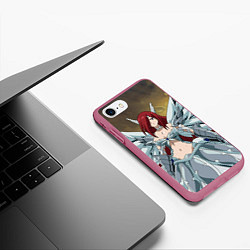 Чехол iPhone 7/8 матовый Fairy tail, цвет: 3D-малиновый — фото 2