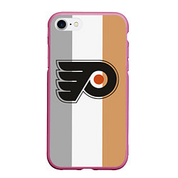 Чехол iPhone 7/8 матовый Philadelphia Flyers, цвет: 3D-малиновый