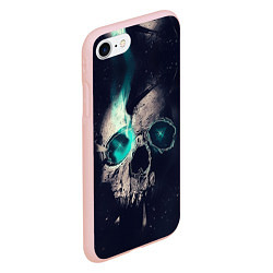 Чехол iPhone 7/8 матовый Skull eyes, цвет: 3D-светло-розовый — фото 2