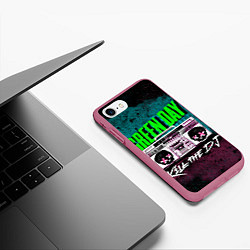 Чехол iPhone 7/8 матовый Green Day: Kill the DJ, цвет: 3D-малиновый — фото 2