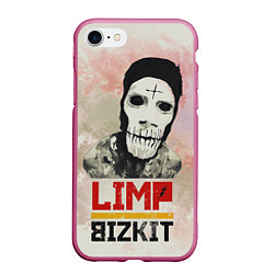 Чехол iPhone 7/8 матовый Limp Bizkit, цвет: 3D-малиновый