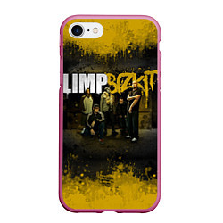 Чехол iPhone 7/8 матовый Limp Bizkit: Gold Street, цвет: 3D-малиновый