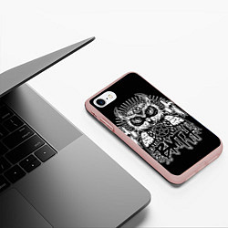 Чехол iPhone 7/8 матовый BMTH Owl, цвет: 3D-светло-розовый — фото 2