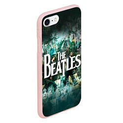 Чехол iPhone 7/8 матовый The Beatles Stories, цвет: 3D-светло-розовый — фото 2