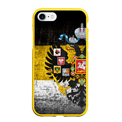 Чехол iPhone 7/8 матовый Имперский флаг цвета 3D-желтый — фото 1