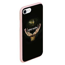 Чехол iPhone 7/8 матовый Imagine Dragons: Smoke + Mirrors, цвет: 3D-светло-розовый — фото 2