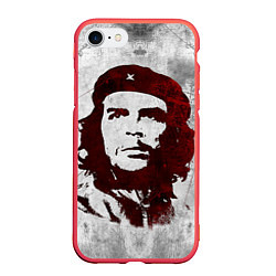 Чехол iPhone 7/8 матовый Че Гевара, цвет: 3D-красный