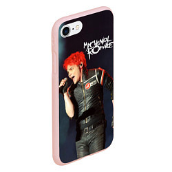 Чехол iPhone 7/8 матовый Gerard Way, цвет: 3D-светло-розовый — фото 2