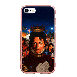 Чехол iPhone 7/8 матовый Michael Jackson: Pop King