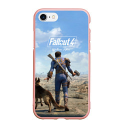 Чехол iPhone 7/8 матовый Fallout 4: Welcome Home, цвет: 3D-светло-розовый