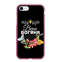 Чехол iPhone 7/8 матовый Богиня Вера, цвет: 3D-малиновый