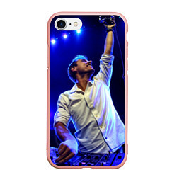 Чехол iPhone 7/8 матовый Armin Van Buuren, цвет: 3D-светло-розовый