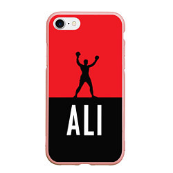 Чехол iPhone 7/8 матовый Ali Boxing, цвет: 3D-светло-розовый