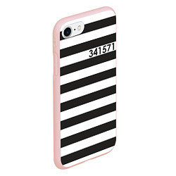 Чехол iPhone 7/8 матовый Заключенный, цвет: 3D-светло-розовый — фото 2