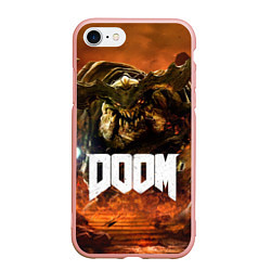 Чехол iPhone 7/8 матовый DOOM 4: Hell Cyberdemon