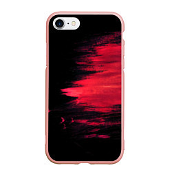 Чехол iPhone 7/8 матовый Краска, цвет: 3D-светло-розовый