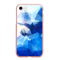 Чехол iPhone 7/8 матовый Абстракция, цвет: 3D-светло-розовый