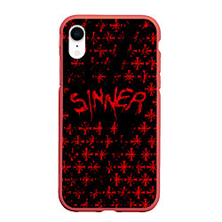 Чехол iPhone XR матовый Far Cry 5: Sinner, цвет: 3D-красный