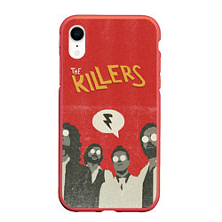 Чехол iPhone XR матовый The Killers цвета 3D-красный — фото 1