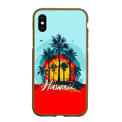 Чехол iPhone XS Max матовый HAWAII 6