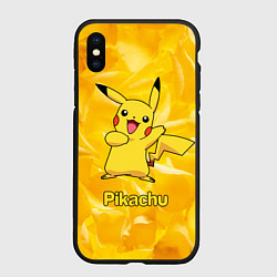 Чехол iPhone XS Max матовый Pikachu