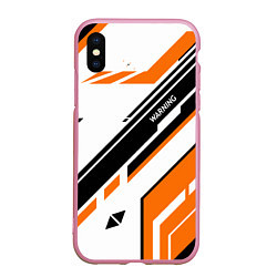 Чехол iPhone XS Max матовый CS:GO Asiimov P90 Style, цвет: 3D-розовый