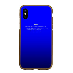 Чехол iPhone XS Max матовый BSOD