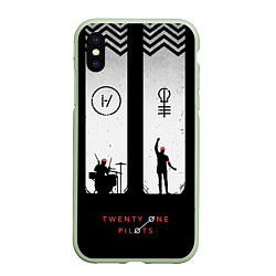 Чехол iPhone XS Max матовый Twenty One Pilots: Lines