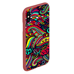 Чехол iPhone XS Max матовый Disquared, цвет: 3D-красный — фото 2