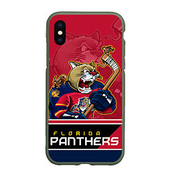 Чехол iPhone XS Max матовый Florida Panthers