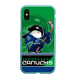 Чехол iPhone XS Max матовый Vancouver Canucks