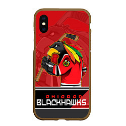 Чехол iPhone XS Max матовый Chicago Blackhawks