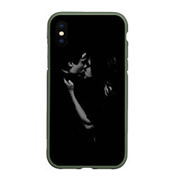 Чехол iPhone XS Max матовый Vampire Love, цвет: 3D-темно-зеленый