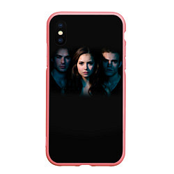 Чехол iPhone XS Max матовый Vampire Trio