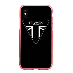 Чехол iPhone XS Max матовый Triumph 4, цвет: 3D-баблгам