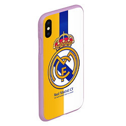 Чехол iPhone XS Max матовый Real Madrid CF, цвет: 3D-сиреневый — фото 2