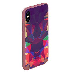 Чехол iPhone XS Max матовый Grazy Poly VPPDGryphon, цвет: 3D-малиновый — фото 2